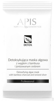 Маска Apis Detox Algae з бамбуковим вугіллям та іонізованим сріблом детоксикуюча 20 г (5901810005283)