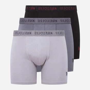 Набор трусов шорты мужской U.S. Polo Assn 80517 XL 3 шт Черный/Серый (8680557420852)