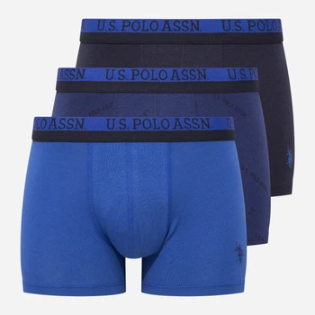 Набір трусів боксерів чоловічих US Polo Assn 80522 M 3 шт Темно-синій/Синій (8680557420937)