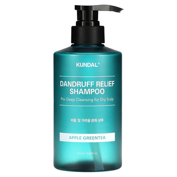 Шампунь KUNDAL Dandruff Relief Shampoo Apple Green Tea "Зеленый чай и яблоко", 500 мл