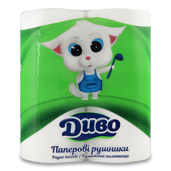 Рушники паперові Диво целюлозні білий 2 шт (4820003831885)