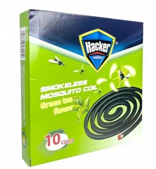 Спираль от комаров HACKER 10 шт/уп, Green Tea