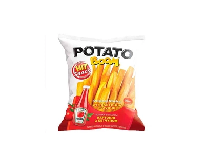 Картопля Золоте Зерно 25г з кетчупом Potato Boom Hit snack