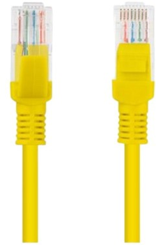 Патч-корд Lanberg Cat 5e UTP 15 м Yellow (PCU5-10CC-1500-Y)