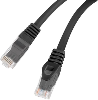 Патч-корд Lanberg Cat 6 UTP 2 м Black (PCU6-10CU-0200-BK)