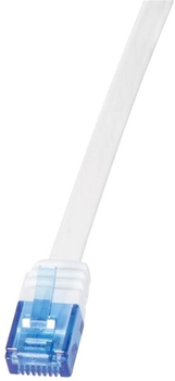 Патч-корд LogiLink Cat 5e U-UTP 1м White (4052792002980)