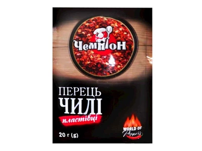 Перець червоний Чемпіон 20г Чілі пластівці