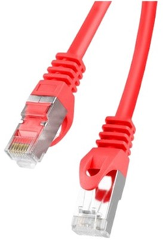 Patchcord Lanberg Cat 6 FTP 10 m Red (PCF6-10CC-1000-R)