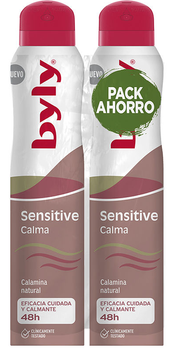 Набір дезодорантів Byly Sensitive Calma Desodorante 2 x 200 мл (8411104048997)