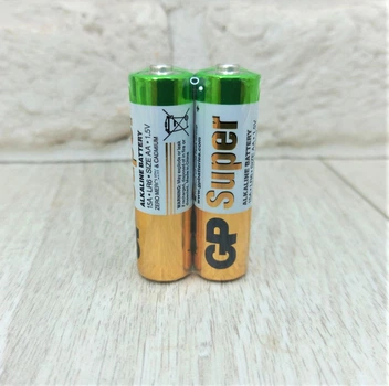 Батарейки GP Super Alkaline AA/LR6 1.5V — щелочные пальчиковые, упаковка 2 штуки