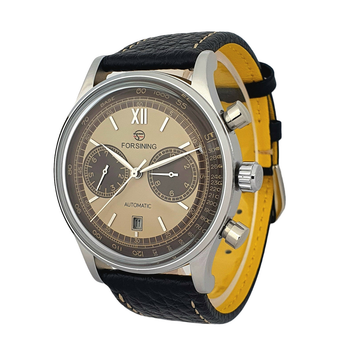 Мужские часы Forsining 6921 Silver-Latte