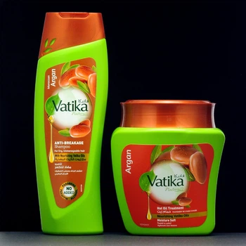 Набір Vatika Argan Dabur зволожуючий шампунь з олією аргани 200 мл +маска 500 мл