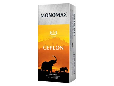 Чай пакетований чорний МОНОМАХ 25 пакетиків Ceylon 2г