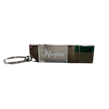 USB флеш 16GB Crystal Nimpha пластик метал сріблястий USB 2.0