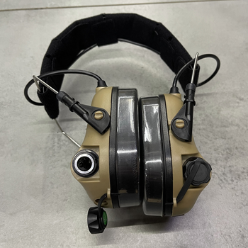Навушники тактичні Earmor M31, активні, NRR 22, колір – Олива, активні навушники військові