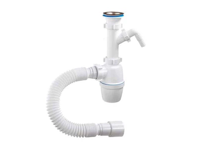 Сифон WATERSTAL 1 1/2 40 з одним відв.,з гнучкою трубою А 40059