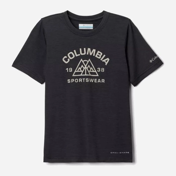 Дитяча футболка для хлопчика Columbia Mount Echo™ Short Sleeve Graphic Shirt 1989651009 132 см (S) Чорна (195980077217)