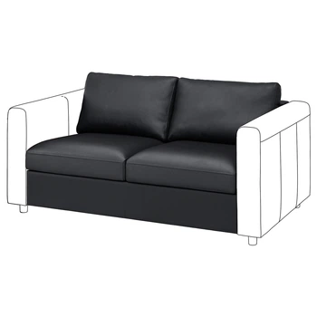 2-місна IKEA секція VIMLE ВІМЛЕ, ГРАНН, Бомстад чорний, 704.653.45
