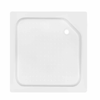 Lidz Душевой поддон KAPIELKA ST 89x89х14 низкий квадратный, диаметр слива 52 мм