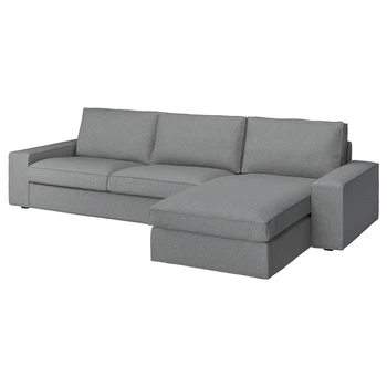 4-місний диван із кушеткою IKEA KIVIK КІВІК, Tibbleby бежевий, сірий, 994.405.85