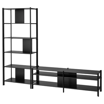 Тумба під телевізор IKEA JÄTTESTA, чорний, 240х40х194 см, 494.948.25