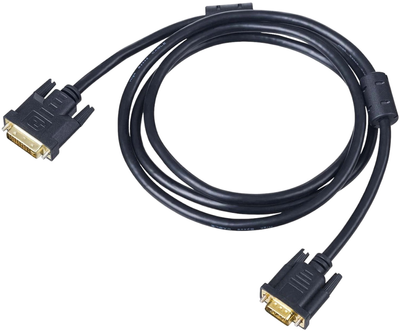 Kabel Akyga DVI - VGA M/M 1.8 m Black (AK-AV-03)