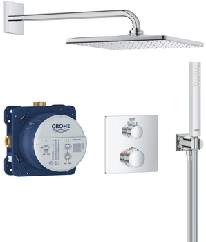 Душовий гарнітур прихованого монтажу з термостатом GROHE Grohtherm Rainshower Mono 310 Cube 34870000