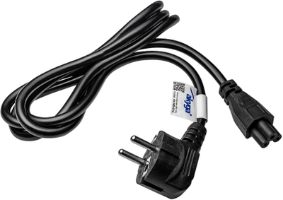 Kabel zasilający Akyga IEC C5 - CEE 7/7 1.5 m Black (AK-NB-01A)