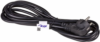 Kabel zasilający Akyga Power IEC-C13 - CEE 7/7 5 m Black (AK-PC-05A)