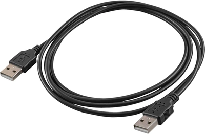 Кабель Akyga USB Type-A - USB Type-A 1.8 м Black (AK-USB-11)