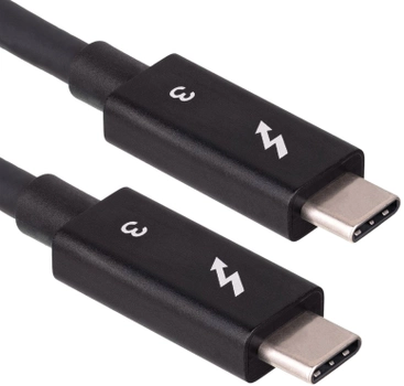 Kabel Akyga USB Type-C - Thunderbolt 0.5 m Black (AK-USB-33)