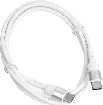Kabel Akyga USB Type-C - USB Type-C 1 m White (AK-USB-40)