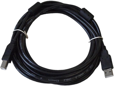 Kabel ART USB Type-A - USB Type-B Ferryt 5 m Black (KABUSB2 AB 5 m AL-OEM-102A)