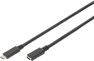 Кабель Assmann USB Type-C M/F 1.5 м Black (AK-300210-015-S)