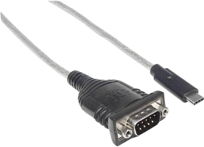 Kabel Manhattan USB Type-C 0.45 m Black (0766623151283)