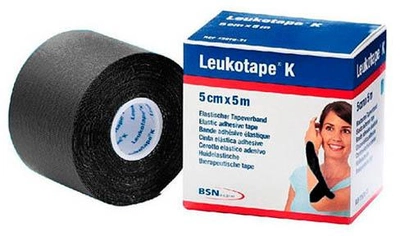 Кінезіо тейп BSN Medical Leukotape K Чорний 5 см x 5 м (4042809390773)