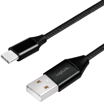 Kabel Logilink USB Type-A - USB Type-C 0.3 m Black (4052792052664)