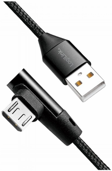 Kabel Logilink USB Type-A - micro-USB 1 m Black (4052792052695)