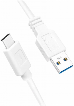 Kabel Logilink USB 3.2 Gen1x1 USB Type-A- USB Type-C 0.5 m White (4052792055221)