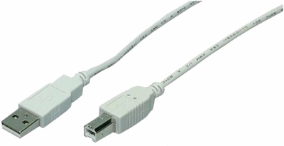 Kabel Logilink USB 2.0 USB Type-A - USB Type-B 1.8 m Black (4260113560303)