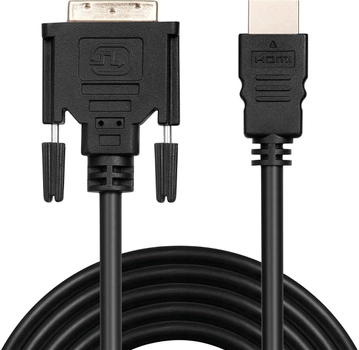 Kabel Sandberg DVI - HDMI 2 m Black (5705730507342)