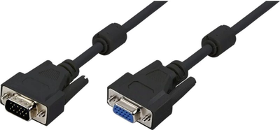 Kabel Logilink VGA - VGA 5 m Black (4260113560235)