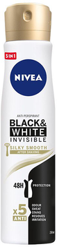 Antyperspirant NIVEA Black and White invisible silky smooth w sprayu 250 ml (5900017063980)