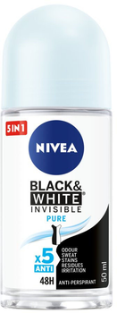 Antyperspirant NIVEA Black and White pure niewidzialny w sprayu 48 godzin 50 ml (42246930)