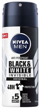 Antyperspirant NIVEA Black and White invisible original w sprayu dla mężczyzn 100 ml (5900017063386)