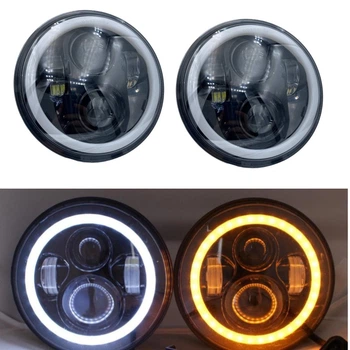 Оптика Фары на ВАЗ 2101 2121-21213 Нива Уаз Газ Ваз. LED фара, 90W, Светодиодная лэд фара 7 дюймов.