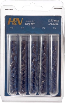 Кулі пневматичні H&N Slug Sampler Test Set. кал. 5.53 мм (14530378) ($JS799293) - Уцінка