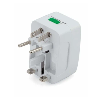 Комплект: Перехідник з американської вилки Multifunctional мережевий трійник Travel Universal Adaptor 2шт. (VS7069TOP2)