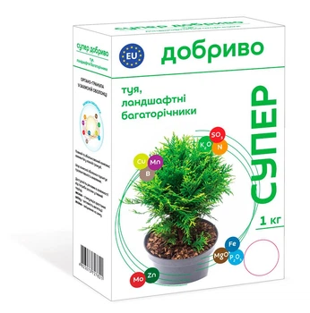 Минеральное удобрение Супер для туи и ландшафтных многолетников 1 кг