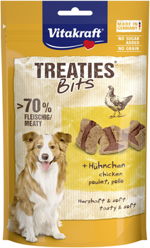 Ласощі для собак Vitakraft Treaties Bits Chicken 120 г (4008239288080)